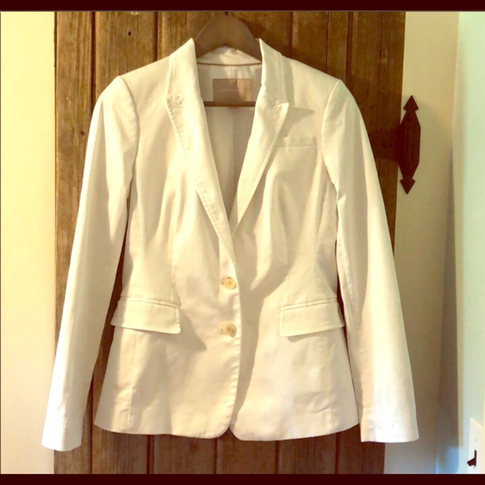 Banana Republic White Blazer